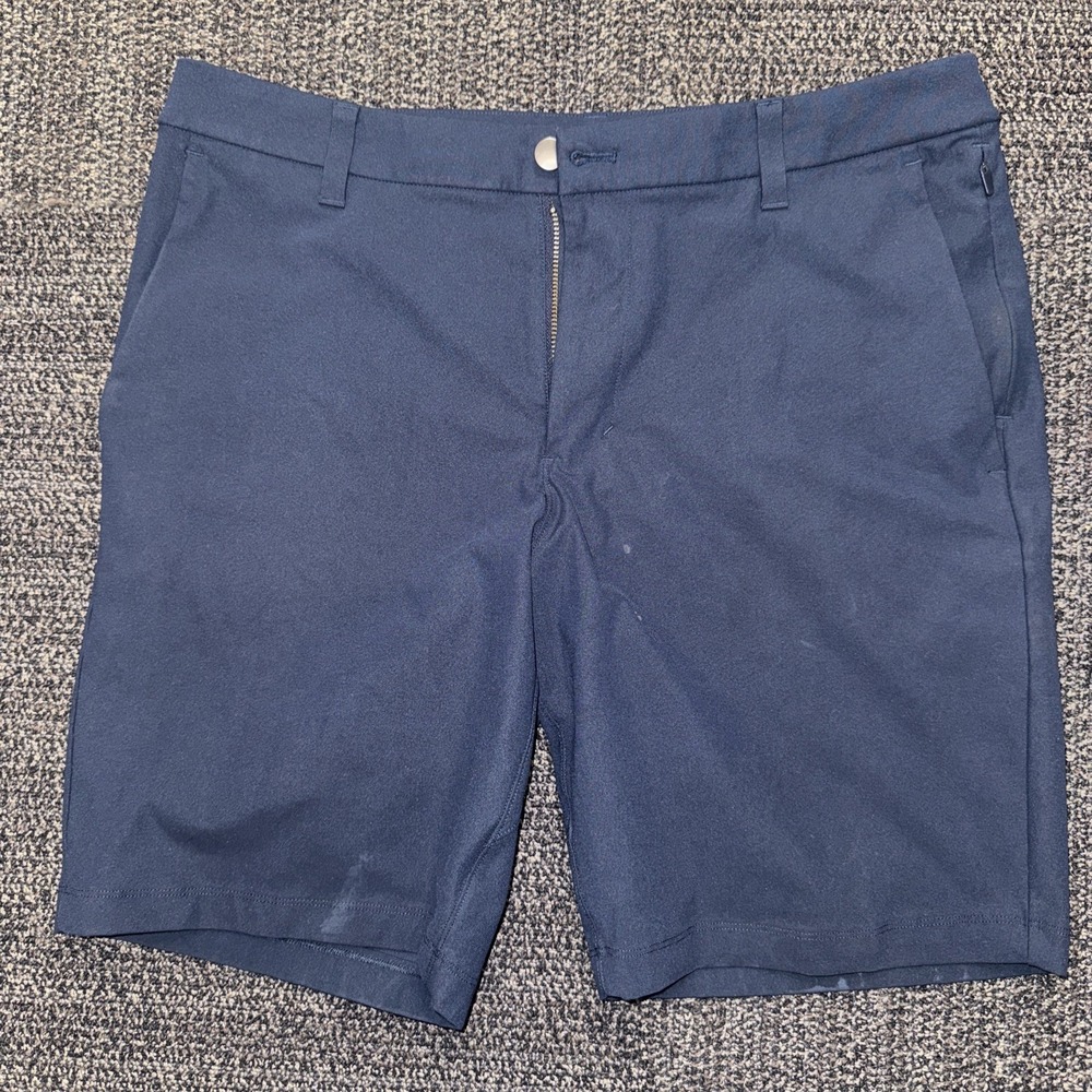 Lululemon‎ Commission Short Men's 33 Relaxed Chino Warpstreme 11" Navy